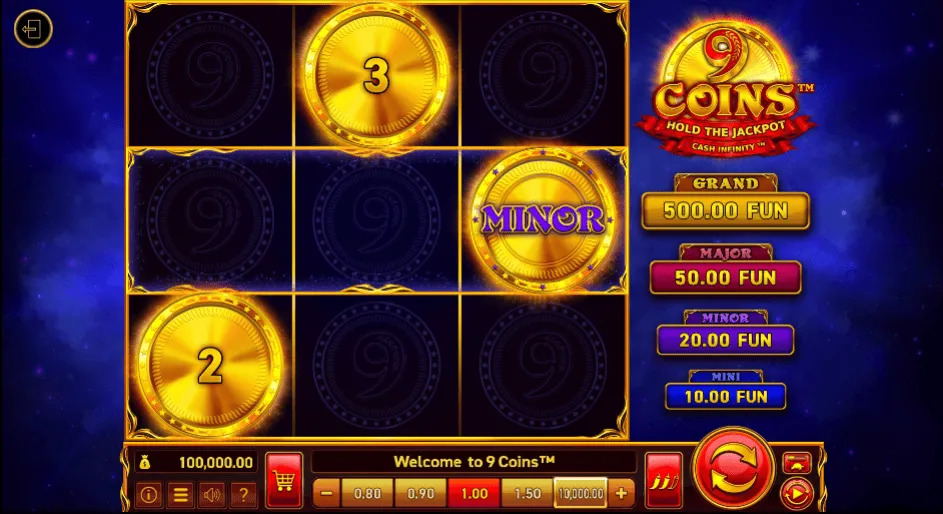 9 Coins slot